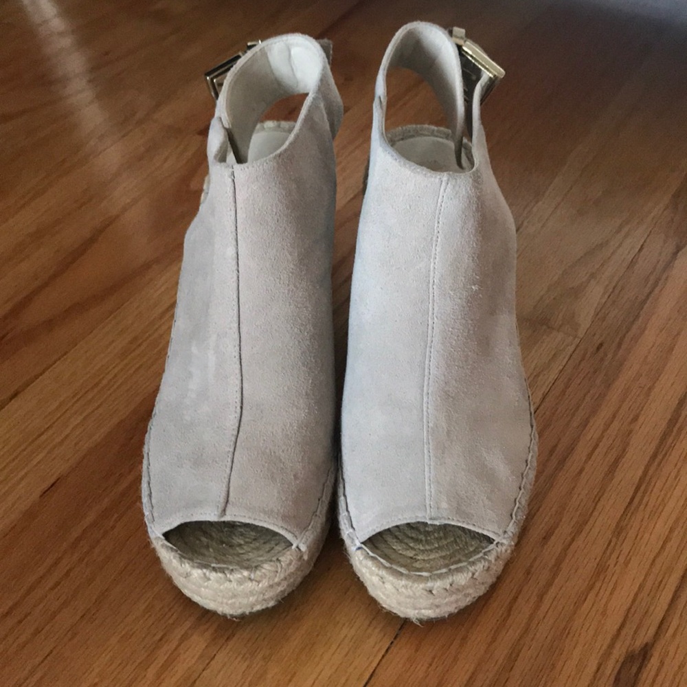 Suede wedge